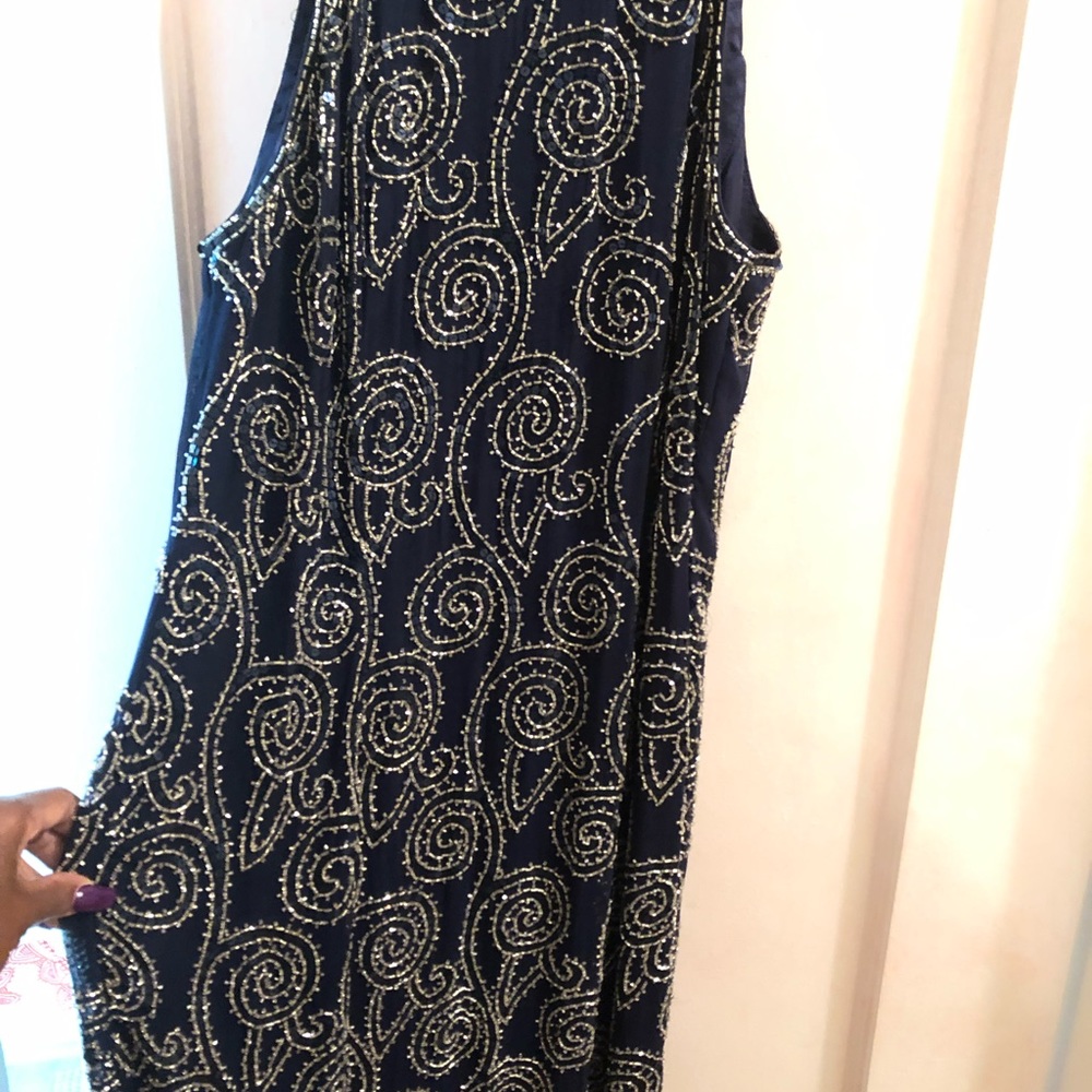 Navy blue sequins - Picture 3 of 3